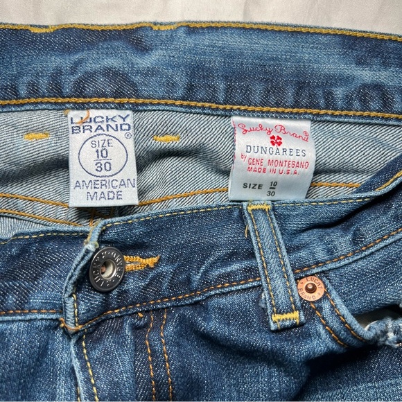 Lucky Brand Straight Leg Distressed Jeans Women’s Size 10/30 - Picture 4 of 7